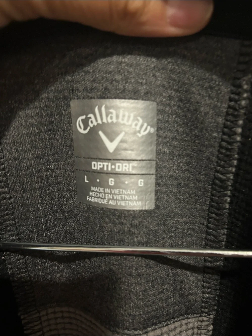 Callaway Black & Charcoal Heather Golf Pullover